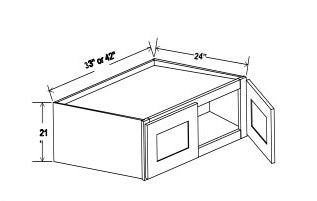 Refrigerator Wall Cabinet - 21”H