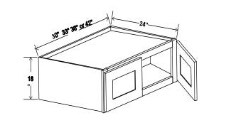 Refrigerator Wall Cabinet - 18”H