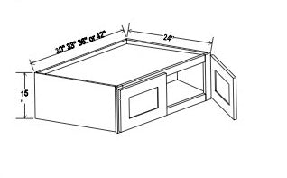 Refrigerator Wall Cabinet - 15”H