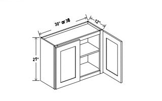 Standard Wall Cabinet - 21”H