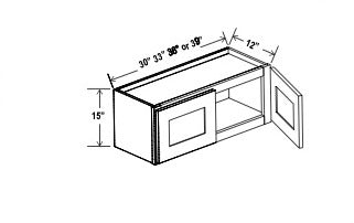 Standard Wall Cabinet - 15”H