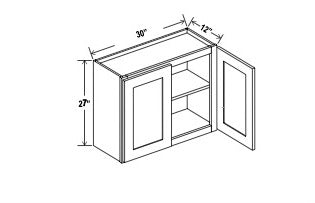 Standard Wall Cabinet - 27”H