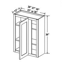 Blind Corner Wall Cabinet - 36”H