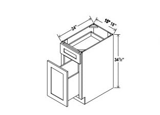 Waste Basket Base Cabinet