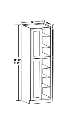 Utility Pantry Wall Cabinet - 30”W