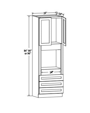 Oven Pantry Wall Cabinet - 30”W