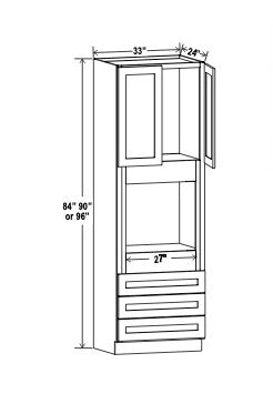 Oven Pantry Wall Cabinet - 33”W