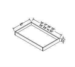 Roll Out Wood Tray